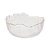 BOWL DE CRISTAL MARTELADO COM BORDA DOURADA TAJ 13CM X 6,5CM - WOLFF - Imagem 1