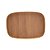 BANDEJA RETANGULAR ESCOVADA COM FUNDO EM MADEIRA JADE DOURADA 38CM X 24CM - WOLFF - Imagem 5