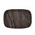 BANDEJA RETANGULAR ESCOVADA COM FUNDO DE MADEIRA COSMOS MATT BLACK 38CM X 24CM - WOLFF - Imagem 5