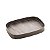 BANDEJA RETANGULAR ESCOVADA COM FUNDO DE MADEIRA COSMOS MATT BLACK 38CM X 24CM - WOLFF - Imagem 1