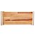 BANDEJA RETANGULAR DE MADEIRA COM AÇO INOX TECA CHAMPANHE 41CM X 17CM X 6CM - WOLFF CRAFT - Imagem 3