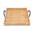 BANDEJA RETANGULAR DE FIBRA NATURAL COM ALÇA BALI 32,5CM X 30CM X 9,5CM - WOLFF - Imagem 3