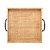 BANDEJA RETANGULAR DE FIBRA NATURAL COM ALÇA BALI 25,5CM X 23CM X 9,5CM - WOLFF - Imagem 5