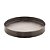 BANDEJA REDONDA ESCOVADA COM FUNDO EM MADEIRA COSMOS MATT BLACK 30CM - WOLFF - Imagem 3