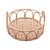 BANDEJA REDONDA DE RATTAN COM ALÇA NATURE 30CM X 30CM X 10CM - WOLFF - Imagem 3