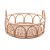 BANDEJA REDONDA DE RATTAN COM ALÇA NATURE 30CM X 30CM X 10CM - WOLFF - Imagem 2