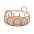 BANDEJA REDONDA DE RATTAN COM ALÇA NATURE 30CM X 30CM X 10CM - WOLFF - Imagem 1