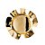 BANDEJA DECORATIVA BONBON GOLD 32CM X 32CM X 6,5CM - WOLFF - Imagem 4