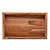 BANDEJA DE MADEIRA TECA 40CM X 24CM X 7CM - WOLFF CRAFT - Imagem 3