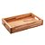 BANDEJA DE MADEIRA TECA 40CM X 24CM X 7CM - WOLFF CRAFT - Imagem 1