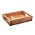 BANDEJA DE MADEIRA TECA 32CM X 24CM X 7CM - WOLFF CRAFT - Imagem 1