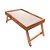 BANDEJA DE MADEIRA PARA SERVIR CAFÉ COM SISAL TECA 50CM X 31CM X 23CM - WOLFF CRAFT - Imagem 1