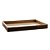 BANDEJA DE MADEIRA COQUINHO COM SISAL NATURAL 45CM X 30CM X 4CM - WOODART - Imagem 3