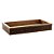 BANDEJA DE MADEIRA COQUINHO COM SISAL NATURAL 30CM X 17CM X 4CM - WOODART - Imagem 3