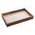 BANDEJA DE MADEIRA COM SISAL TRANÇADO NATURAL 45CM X 30CM X 4CM - WOODART - Imagem 1