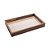 BANDEJA DE MADEIRA COM SISAL TRANÇADO NATURAL 30CM X 17CM X 4CM - WOODART - Imagem 1