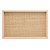 BANDEJA DE MADEIRA COM SISAL TRANÇADO BEGE 45CM X 30CM X 4CM - WOODART - Imagem 4