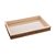 BANDEJA DE MADEIRA COM SISAL TRANÇADO BEGE 37,5CM X 23,5CM X 4CM - WOODART - Imagem 1