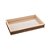 BANDEJA DE MADEIRA COM SISAL TRANÇADO BEGE 30CM X 17CM X 4CM - WOODART - Imagem 1