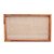 BANDEJA DE MADEIRA COM SISAL TECA 60CM X 35CM X 5CM - WOLFF CRAFT - Imagem 4