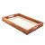 BANDEJA DE MADEIRA COM SISAL TECA 45CM X 30CM X 5CM - WOLFF CRAFT - Imagem 1