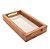 BANDEJA DE MADEIRA COM SISAL TECA 30CM X 17CM X 5CM - WOLFF CRAFT - Imagem 1