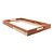 BANDEJA DE MADEIRA COM SISAL E FUNDO DE VIDRO TECA 71CM X 51,5CM X 5CM - WOLFF CRAFT - Imagem 2