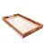 BANDEJA DE MADEIRA COM SISAL E FUNDO DE VIDRO TECA 71CM X 51,5CM X 5CM - WOLFF CRAFT - Imagem 1