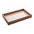 BANDEJA DE MADEIRA COM SISAL E BAMBU NATURAL 37,5CM X 23,5CM X 4CM - WOODART - Imagem 1