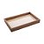 BANDEJA DE MADEIRA COM SISAL E BAMBU NATURAL 30CM X 17CM X 4CM - WOODART - Imagem 1