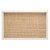 BANDEJA DE MADEIRA COM SISAL E BAMBU BRANCA 45CM X 30CM X 4CM - WOODART - Imagem 4