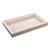 BANDEJA DE MADEIRA COM SISAL E BAMBU BRANCA 45CM X 30CM X 4CM - WOODART - Imagem 1
