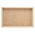 BANDEJA DE MADEIRA COM SISAL E BAMBU BEGE 45CM X 30CM X 4CM - WOODART - Imagem 4