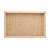 BANDEJA DE MADEIRA COM SISAL E BAMBU BEGE 37,5CM X 23,5CM X 4CM - WOODART - Imagem 4