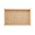 BANDEJA DE MADEIRA COM SISAL E BAMBU BEGE 30CM X 17CM X 4CM - WOODART - Imagem 4