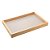 BANDEJA DE MADEIRA COM FUNDO LAQUEADO PINUS OFF-WHITE 46CM X 31CM X 4,5CM - WOODART - Imagem 1