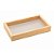 BANDEJA DE MADEIRA COM FUNDO LAQUEADO PINUS OFF-WHITE 30 CM X 17 CM X 4,5CM - WOODART - Imagem 1