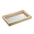 BANDEJA DE MADEIRA COM FUNDO DE VIDRO PINUS 38CM X 24CM X 4,5CM - WOODART - Imagem 1