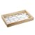 BANDEJA DE MADEIRA COM FUNDO DE VIDRO MAHAL PINUS 47CM X 32CM X 4,5CM - WOODART - Imagem 3