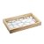 BANDEJA DE MADEIRA COM FUNDO DE VIDRO MAHAL PINUS 38CM X 24CM X 4,5CM - WOODART - Imagem 1