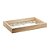 BANDEJA DE MADEIRA COM FUNDO DE VIDRO MAHAL PINUS 38CM X 24CM X 4,5CM - WOODART - Imagem 2