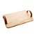 BANDEJA DE MADEIRA COM ALÇA EM COURO PINUS 40CM X 25CM X 8CM - WOODART - Imagem 1