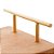BANDEJA DE MADEIRA COM ALÇA DOURADA LIPTUS 38CM X 18CM X 7CM - WOODART - Imagem 4