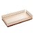 BANDEJA DE MADEIRA COM AÇO INOX TECA CHAMPANHE 31CM X 15,5CM X 5CM - WOLFF CRAFT - Imagem 2