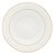 CONJUNTO 6 PRATOS FUNDOS DE PORCELANA COM BORDA DOURADA MÔNACO BRANCO 21,5CM - WOLFF - Imagem 1