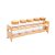 CONJUNTO 5 PORTA TEMPEROS DE VIDRO BOROSSILICATO COM TAMPA E SUPORTE DE BAMBU - WOLFF - Imagem 1