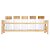 CONJUNTO 5 PORTA TEMPEROS DE VIDRO BOROSSILICATO COM TAMPA E SUPORTE DE BAMBU - WOLFF - Imagem 3