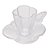CONJUNTO 4 XÍCARAS DE CHÁ DE VIDRO COM PIRES BUTTERFLY 180ML - WOLFF - Imagem 2