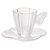 CONJUNTO 4 XÍCARAS DE CHÁ DE VIDRO COM PIRES BUTTERFLY 180ML - WOLFF - Imagem 1