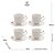 CONJUNTO 4 XÍCARAS DE CHÁ DE PORCELANA FLOWER 200ML - WOLFF - Imagem 2